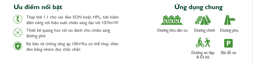 Ứng dụng và ưu điểm đèn đường Led Philips Street Lighting SmartBright BRP130 LED70/NW 70W 220-240V DM GM